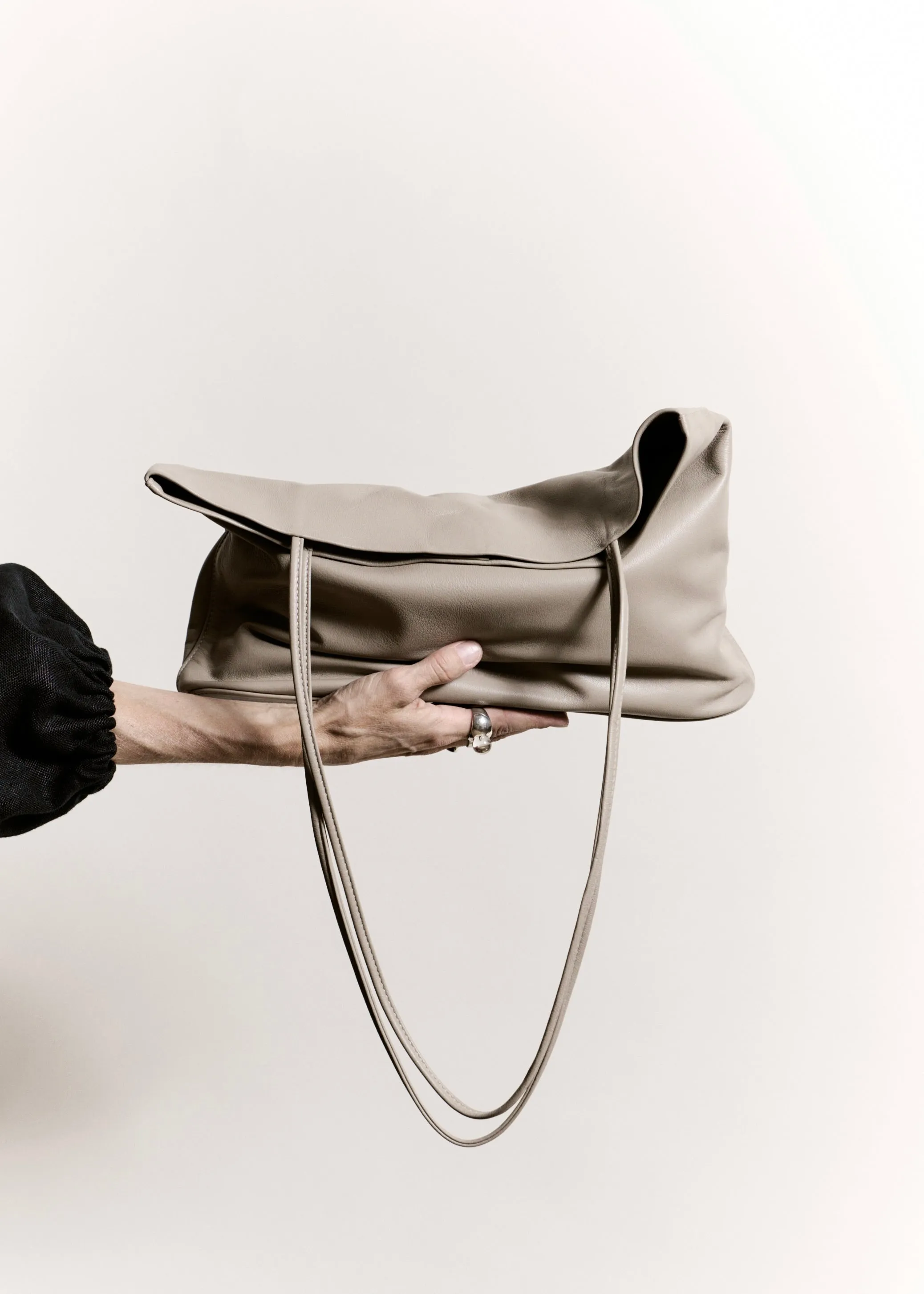 Narrow Oval Relaxed Tote | Stone sold by Modern Weaving product image thumbnail 2