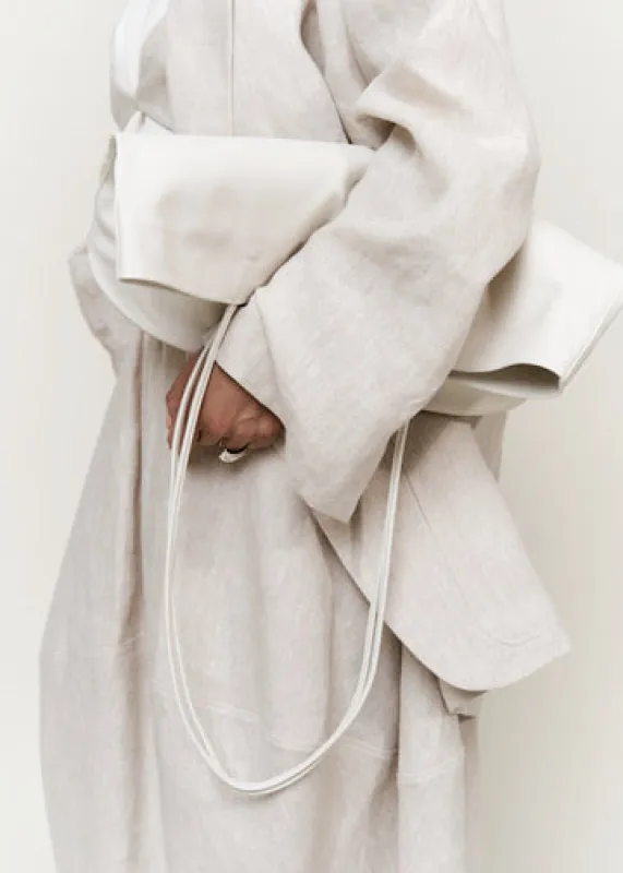 Balloon Skirt  |  Oatmeal Melange Belgian Linen made by Modern Weaving