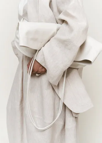 Balloon Skirt | Oatmeal Melange Belgian Linen sold by Modern Weaving