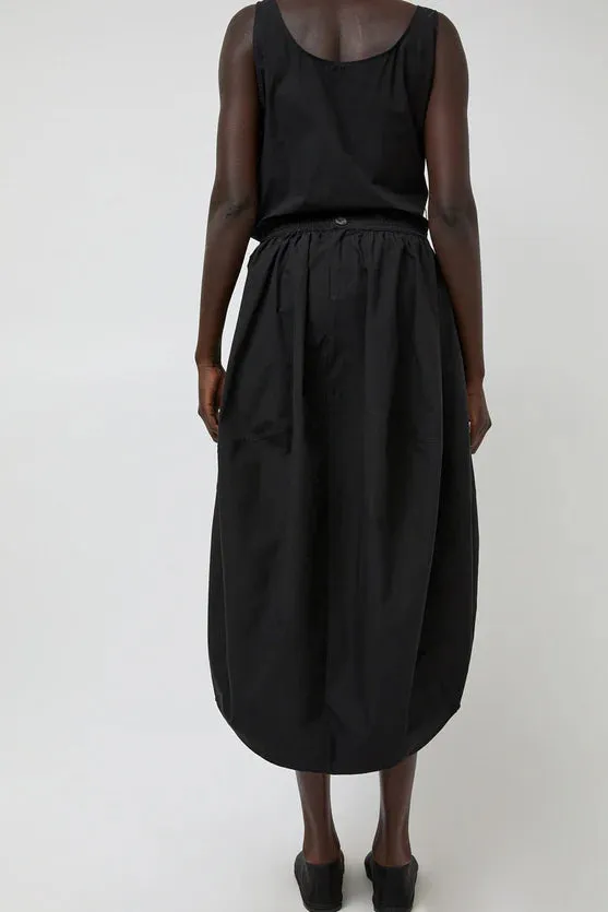 Balloon Skirt | Black Parchment Poplin sold by Modern Weaving product image thumbnail 2