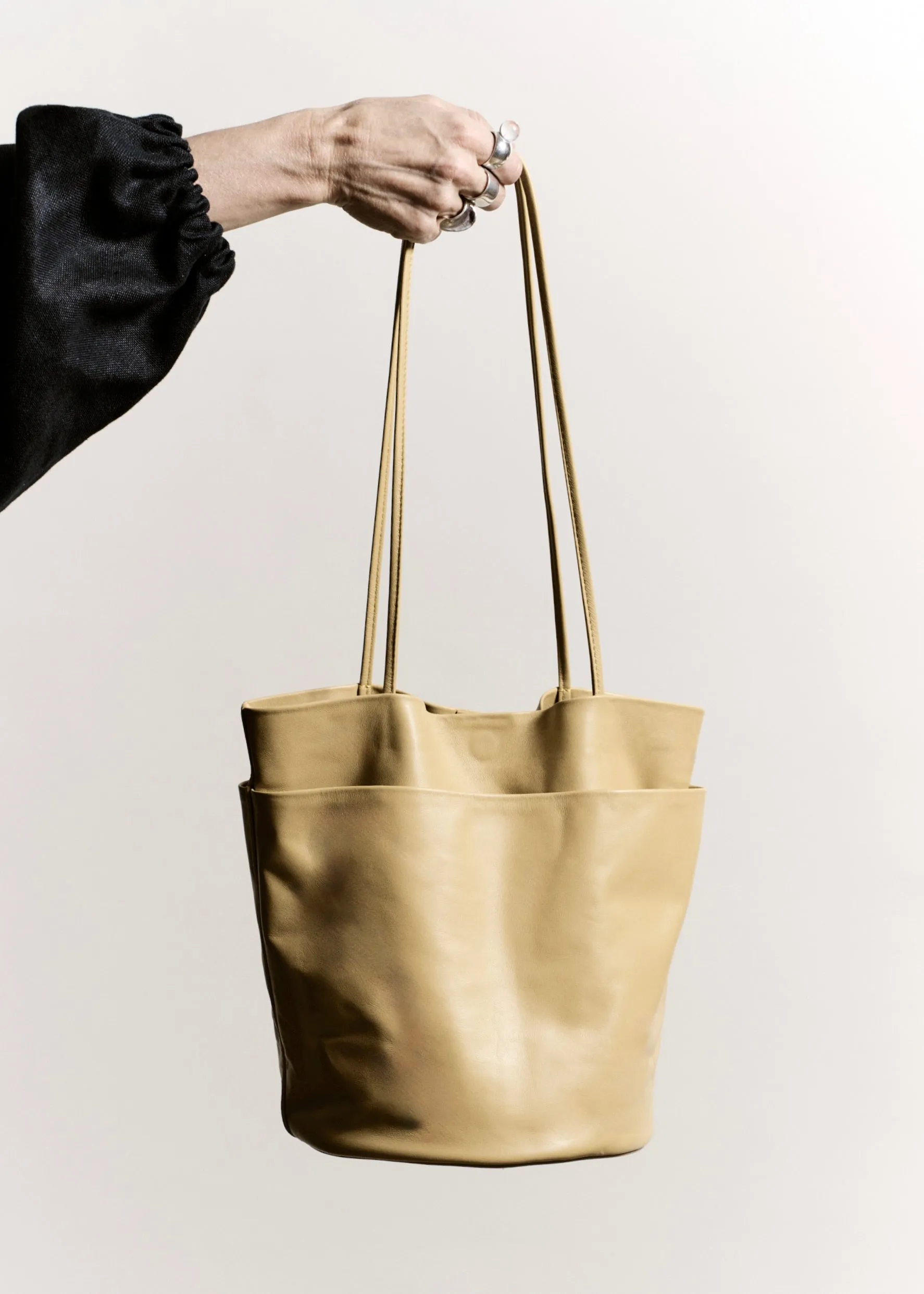 Dual Pocket Bucket | Banana sold by Modern Weaving