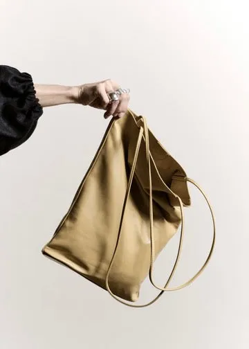 Slim Elongated Tote | Banana sold by Modern Weaving