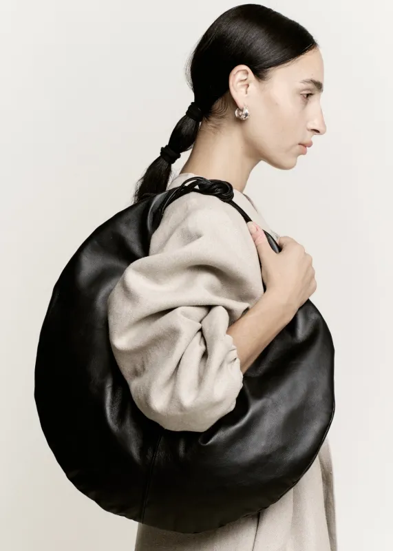 Half Moon Circle Bag | Black made by Modern Weaving