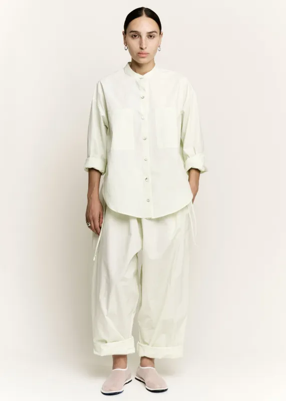 Balloon Pant | Mint Parchment Poplin made by Modern Weaving