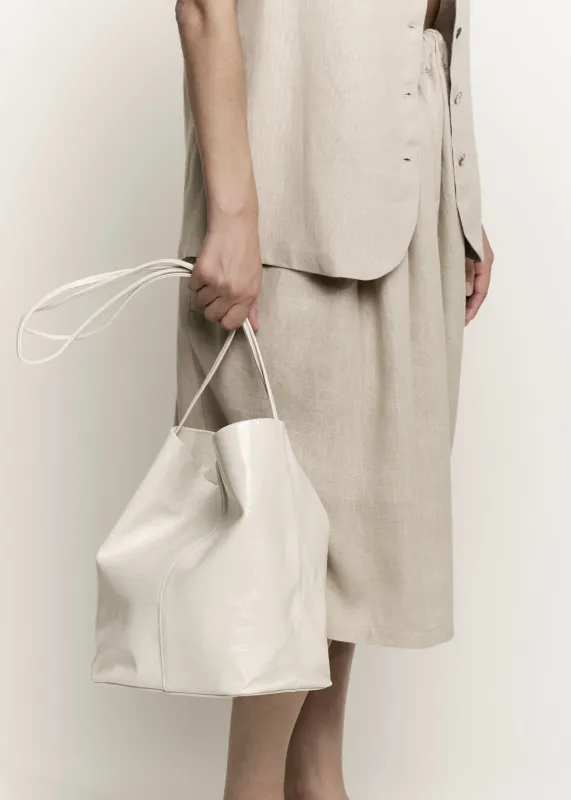 Infinity Strap Tall Crossbody  | Glossed Bone made by Modern Weaving