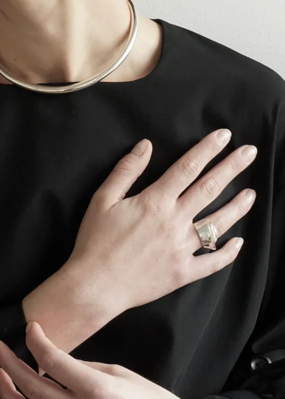 Sculpted Wave Ring | Sterling Silver made by Modern Weaving