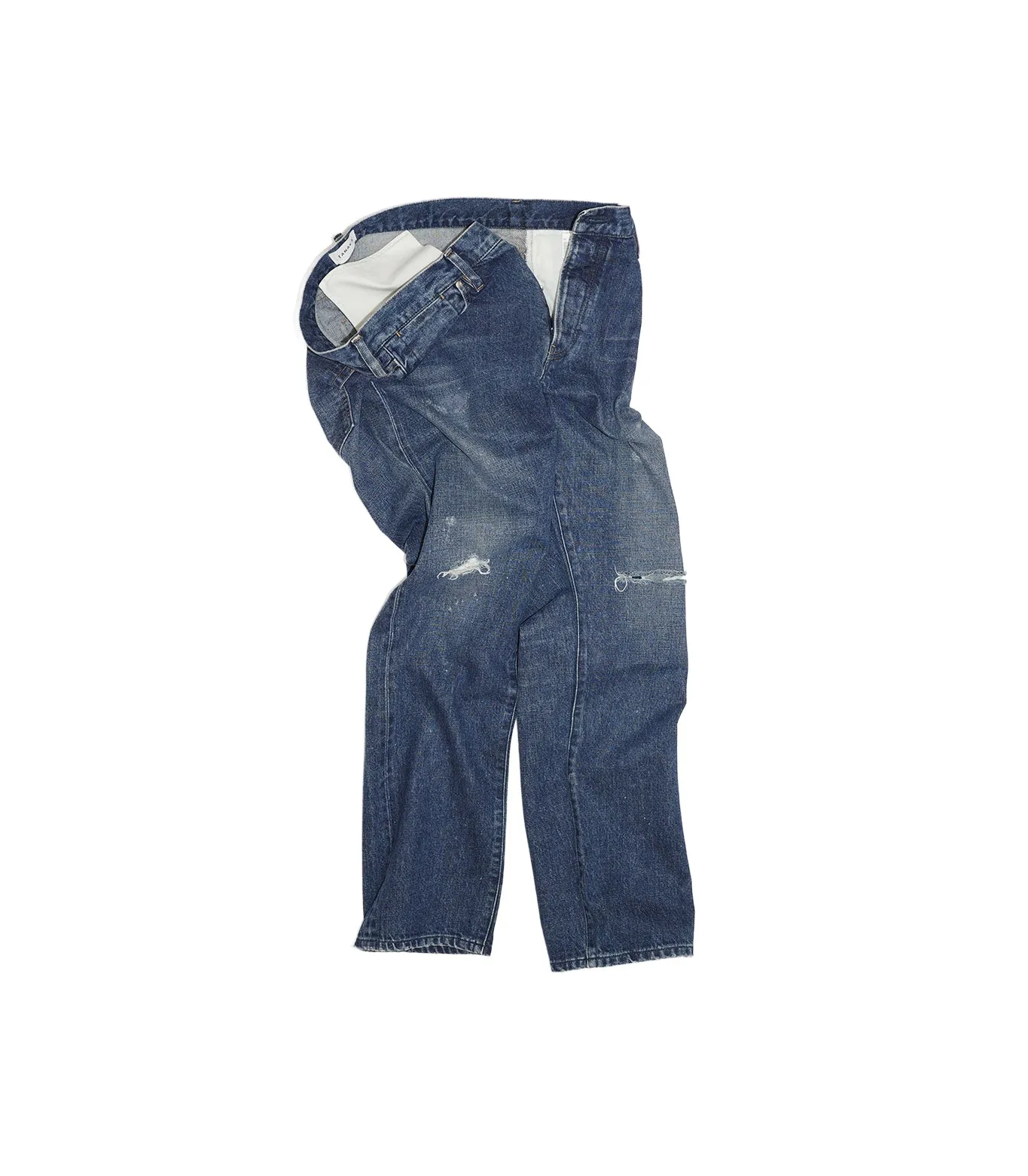 THE STRAIGHT JEAN TROUSERS - DARK BLUE sold by TANAKA