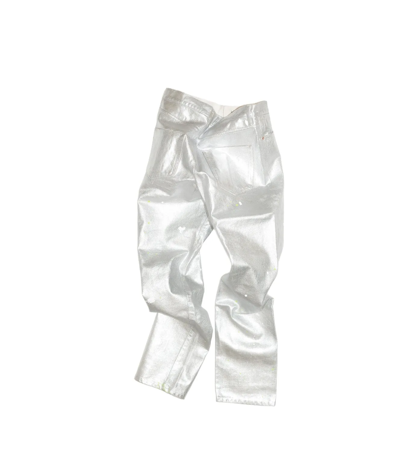THE STRAIGHT JEAN TROUSERS - SILVER sold by TANAKA