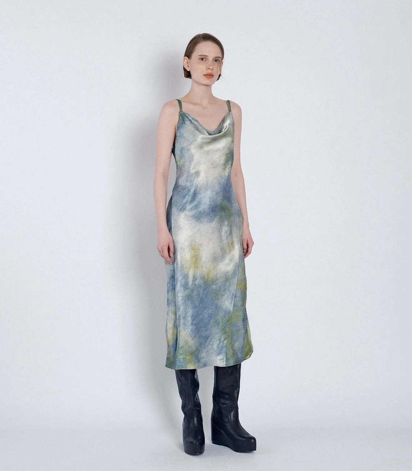 CAMI DRESS - GREEN BLUE sold by TANAKA product image thumbnail 2