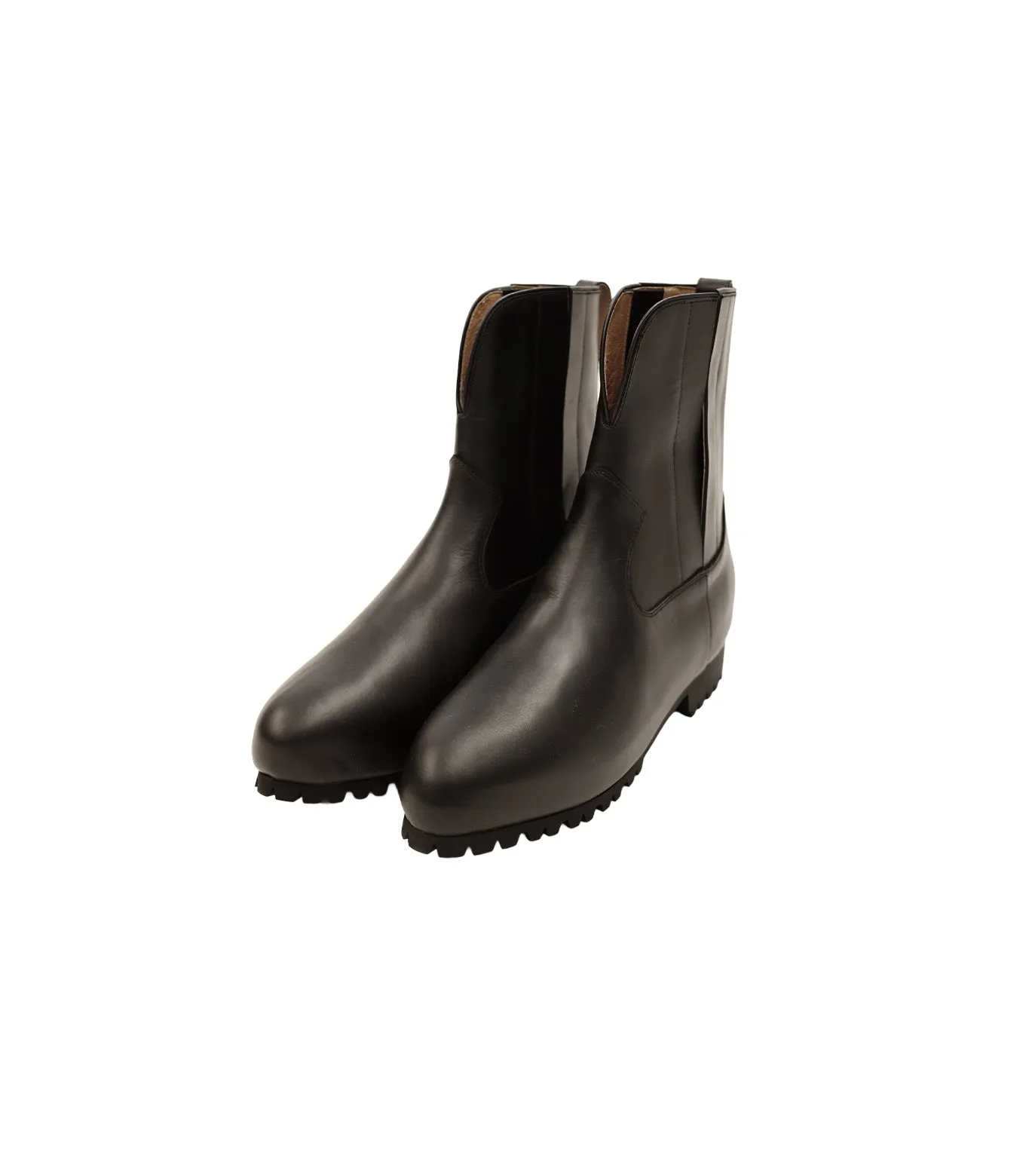 WESTERN CHELSEA BOOTS - BLACK (Non-Stitch) sold by TANAKA