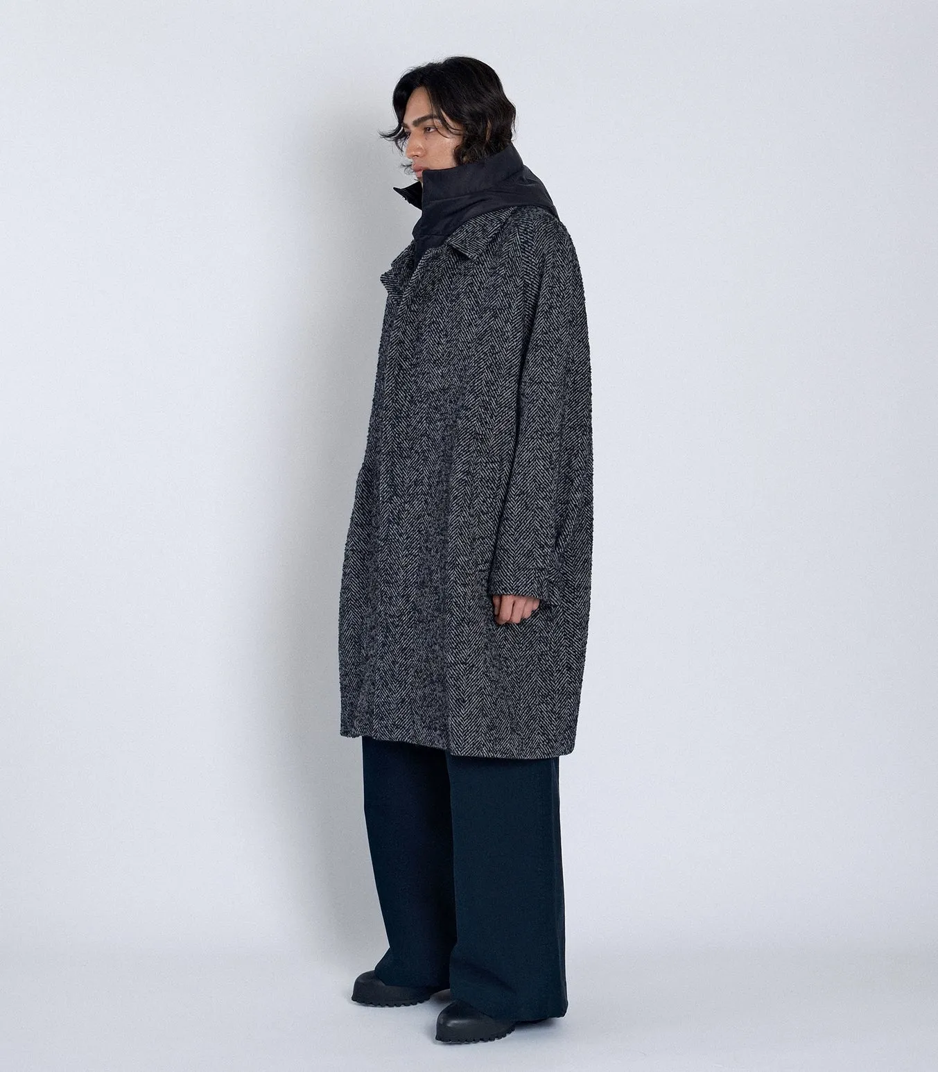 HOODED COAT - HERRINGBONE sold by TANAKA product image thumbnail 3