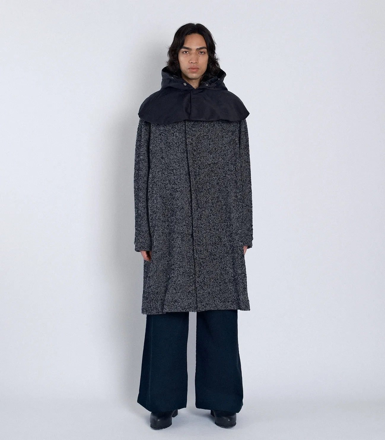 HOODED COAT - HERRINGBONE sold by TANAKA product image thumbnail 5