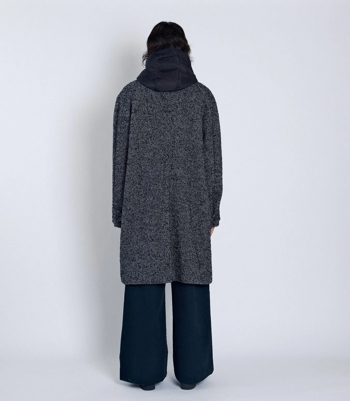 HOODED COAT - HERRINGBONE sold by TANAKA product image thumbnail 2