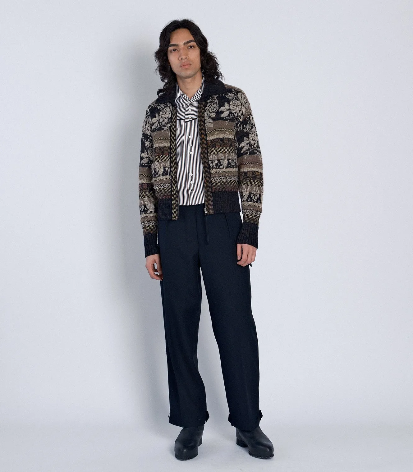 JACQUARD CARDIGAN - BLACK sold by TANAKA product image thumbnail 3