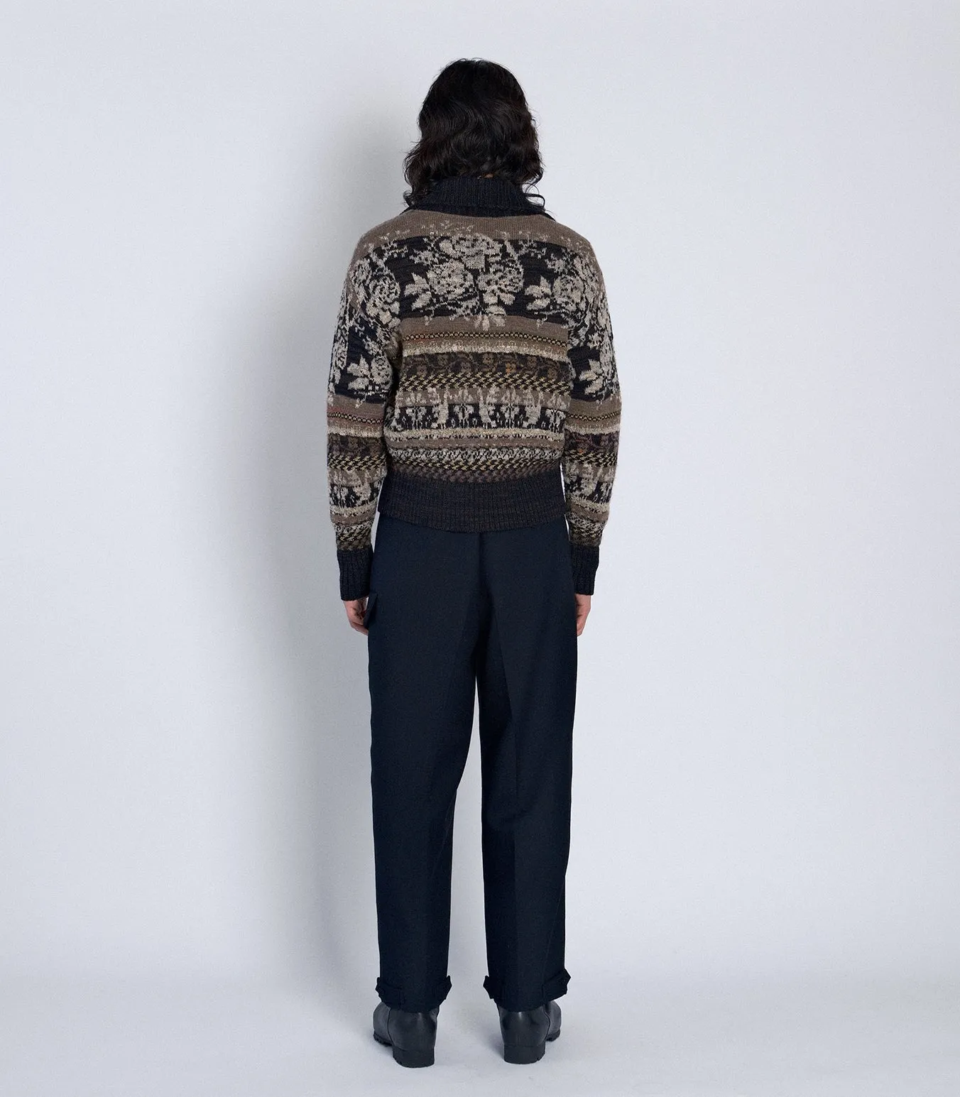 JACQUARD CARDIGAN - BLACK sold by TANAKA product image thumbnail 5