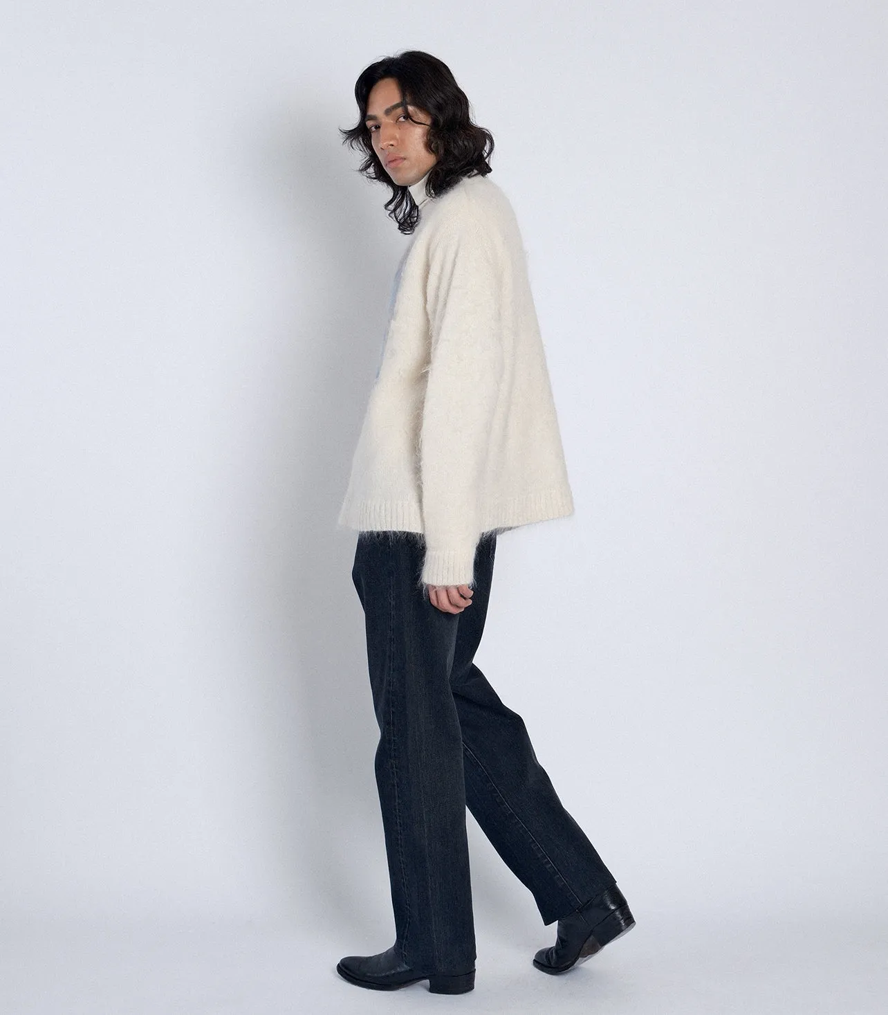 SHAGGY SWEATER - WHITE sold by TANAKA product image thumbnail 5