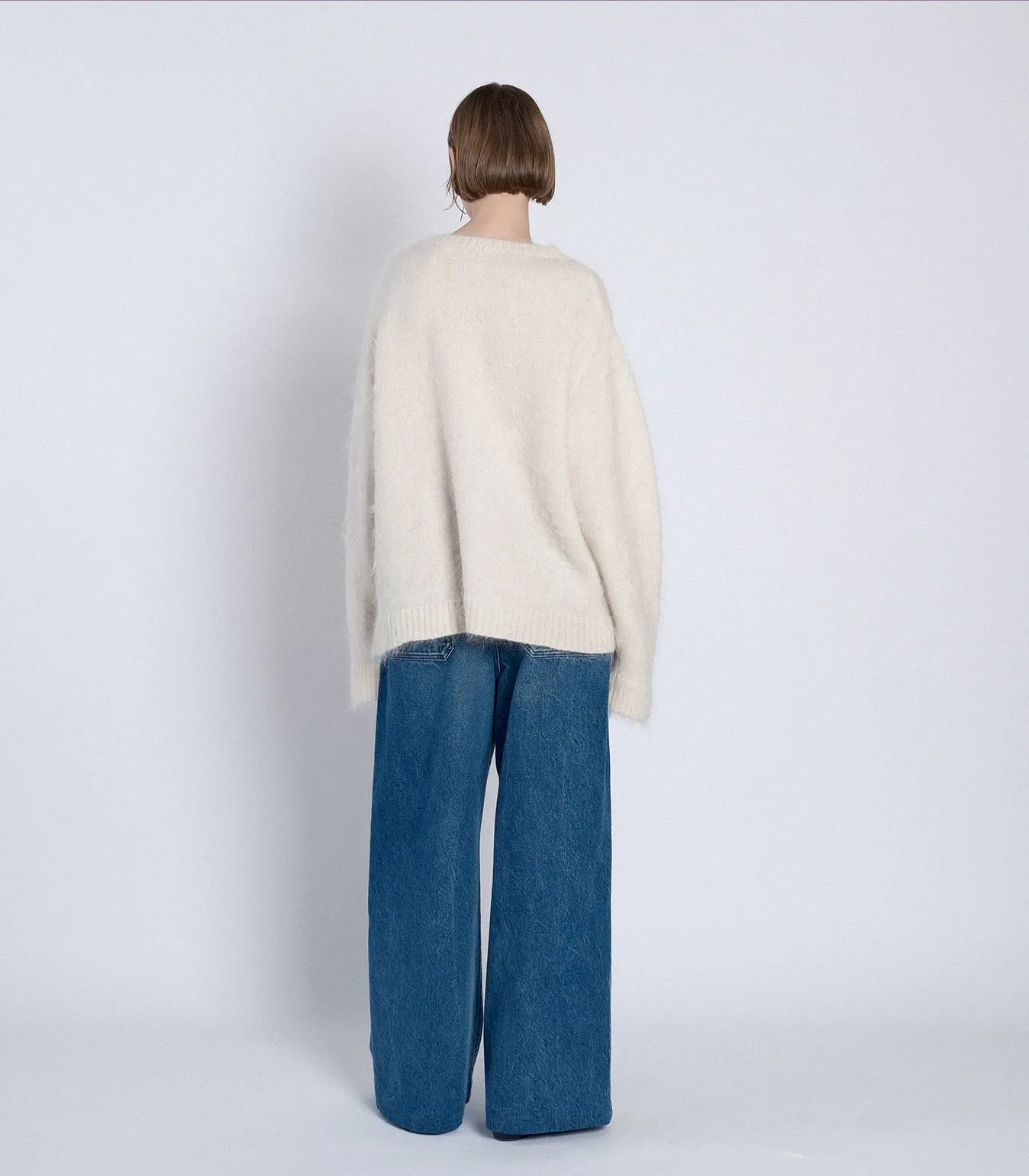 SHAGGY SWEATER - WHITE sold by TANAKA product image thumbnail 4