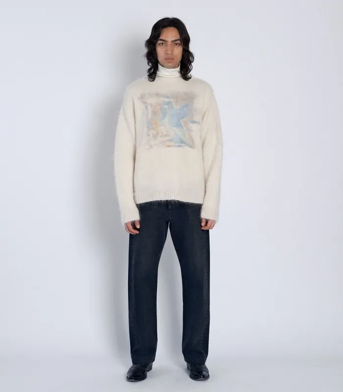 SHAGGY SWEATER - WHITE sold by TANAKA