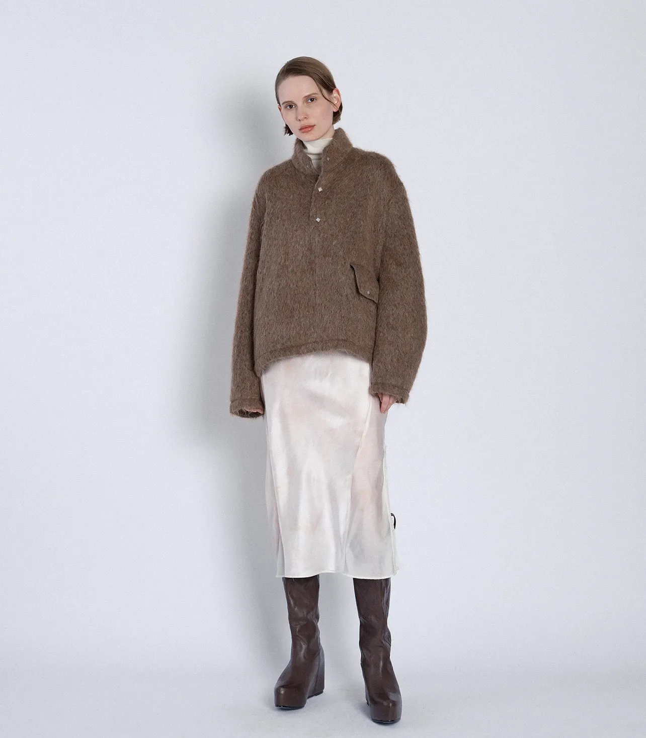 PULLOVER SHAGGY TOP - BROWN sold by TANAKA product image thumbnail 3