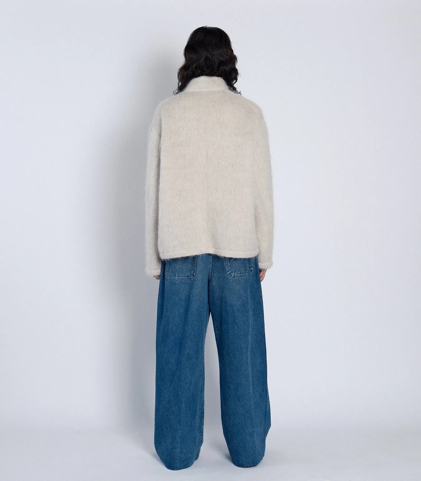 PULLOVER SHAGGY TOP - WHITE sold by TANAKA product image thumbnail 5