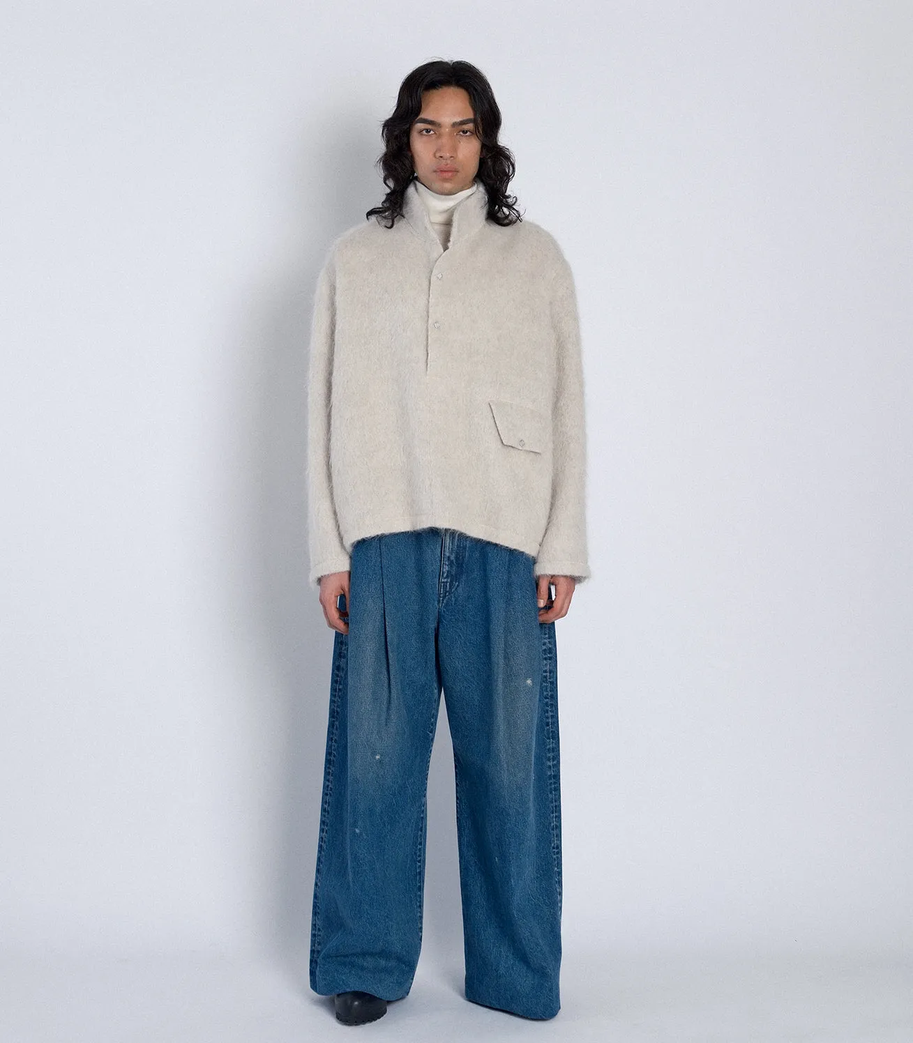 PULLOVER SHAGGY TOP - WHITE sold by TANAKA product image thumbnail 3