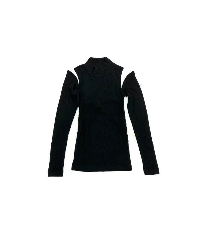 HIGH-NECK JERSEY TOP -  BLACK made by TANAKA