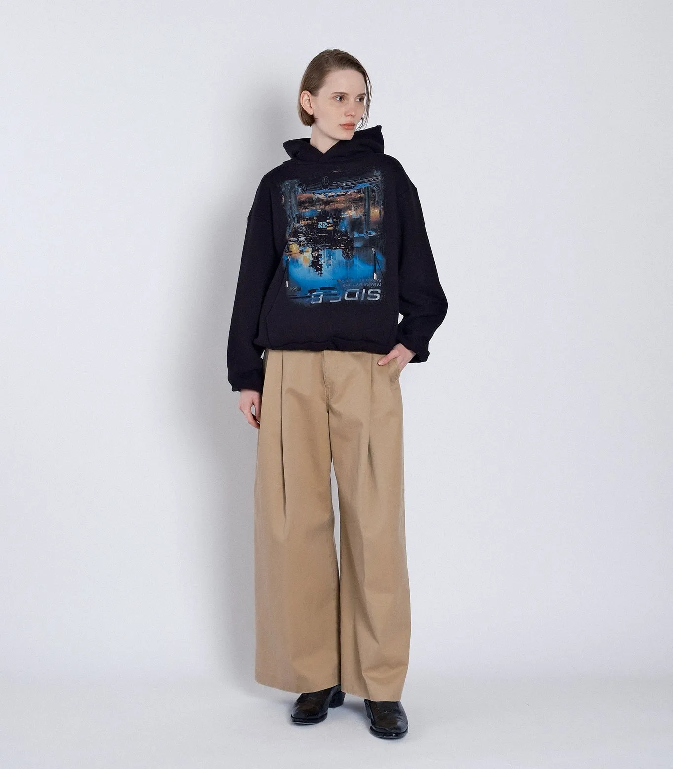 THE SWEAT HOODIE - BLACK sold by TANAKA product image thumbnail 3