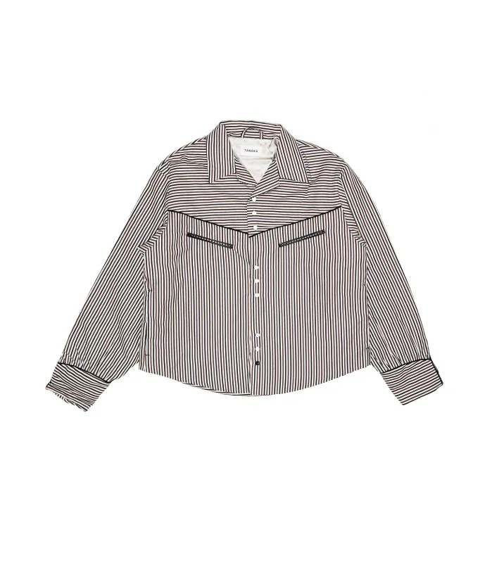 PADDED WESTERN SHIRT -  STRIPE made by TANAKA