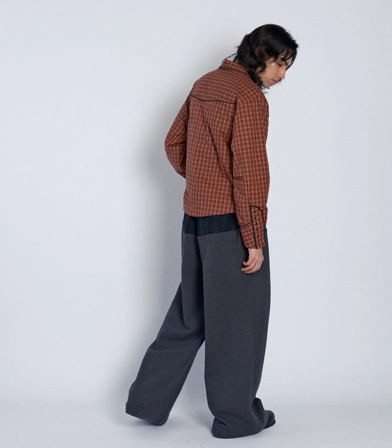 PADDED WESTERN SHIRT - RED CHECK sold by TANAKA product image thumbnail 4
