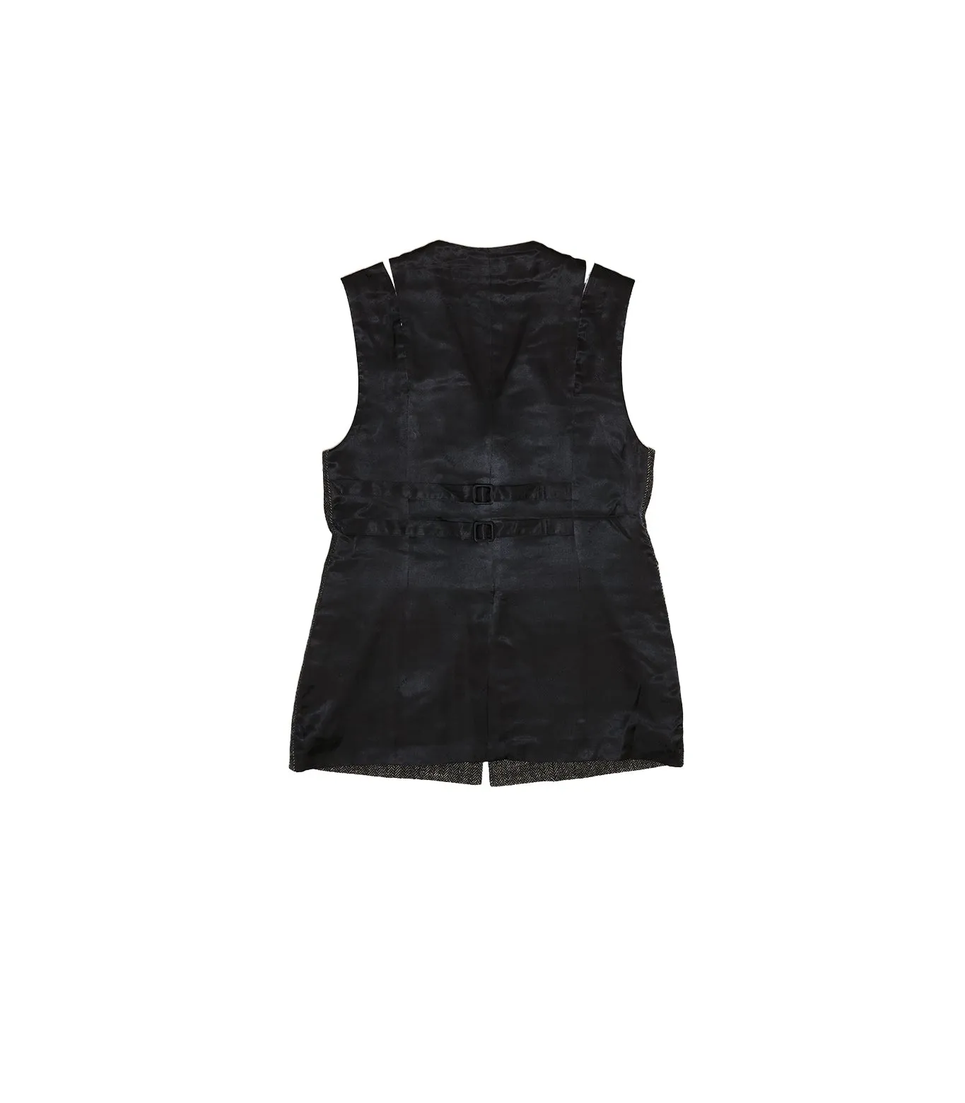 SLIT TAILORED VEST - HERRINGBONE sold by TANAKA product image thumbnail 2