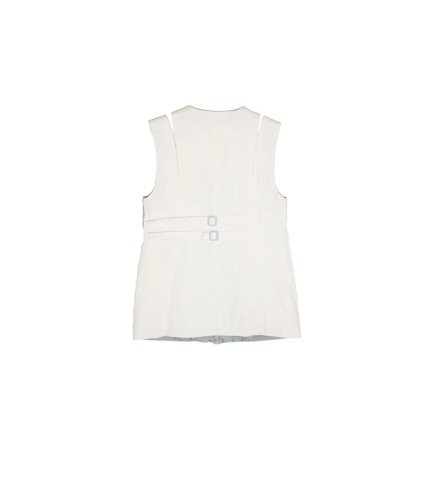 SLIT TAILORED VEST - ASH BLUE sold by TANAKA product image thumbnail 2