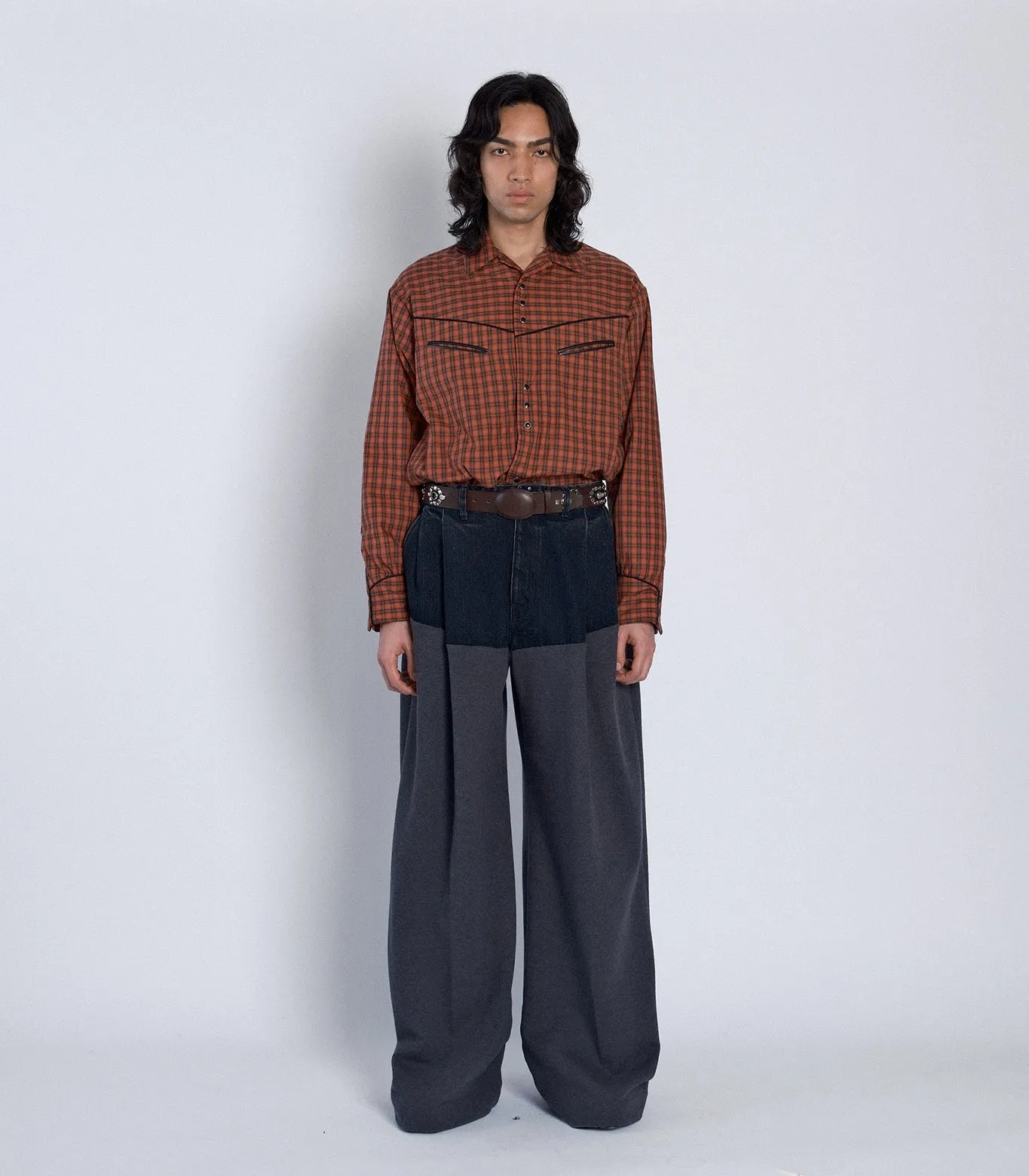 COMBI WIDE TROUSERS - CHARCOAL sold by TANAKA product image thumbnail 3