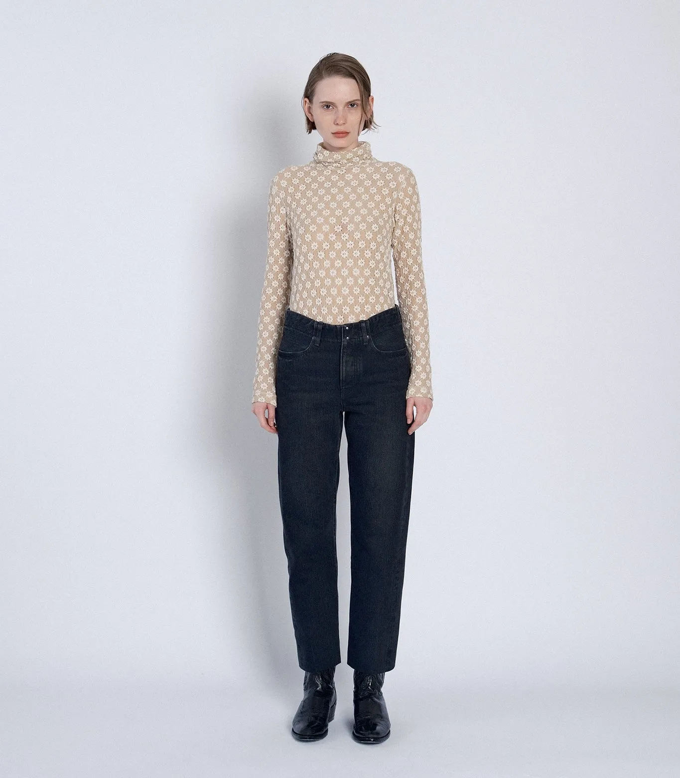 STRAIGHT JEAN TROUSERS - BLACK sold by TANAKA product image thumbnail 4