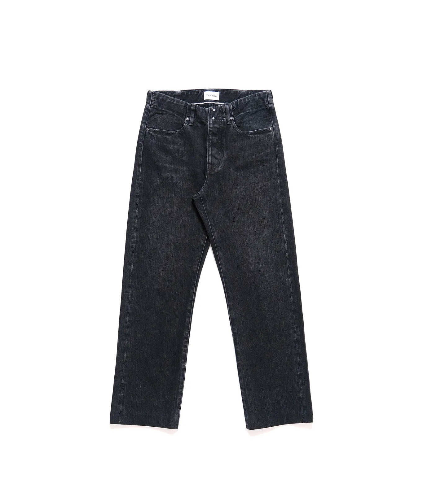 STRAIGHT JEAN TROUSERS - BLACK sold by TANAKA