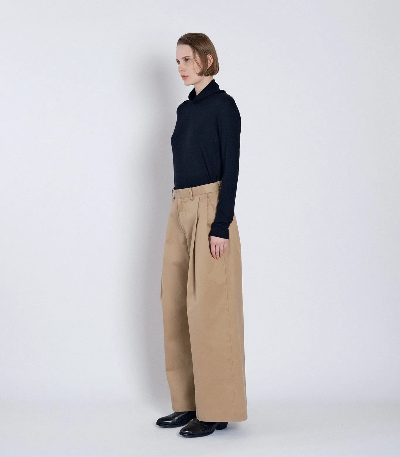 HAKAMA TROUSERS - BEIGE sold by TANAKA product image thumbnail 4