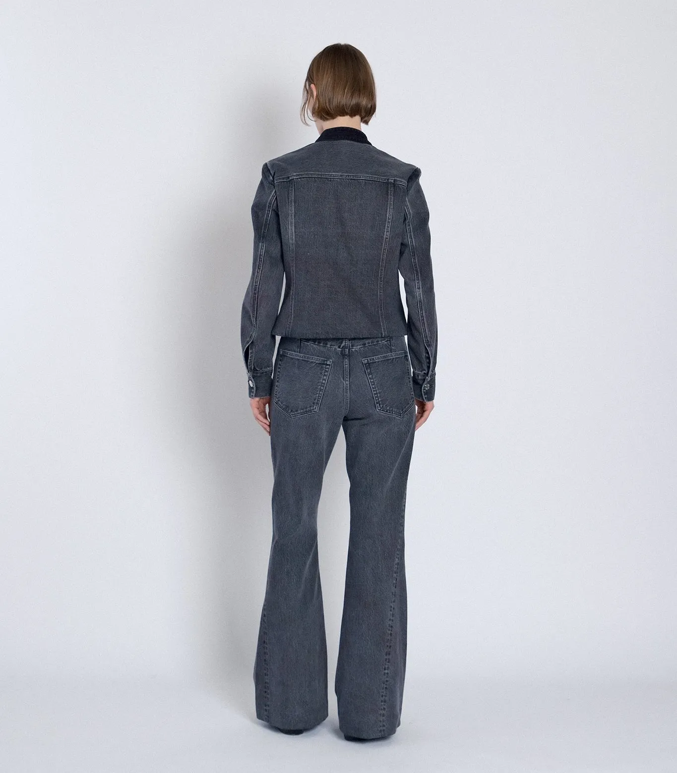 FLARE JEAN TROUSERS - GRAY sold by TANAKA product image thumbnail 4