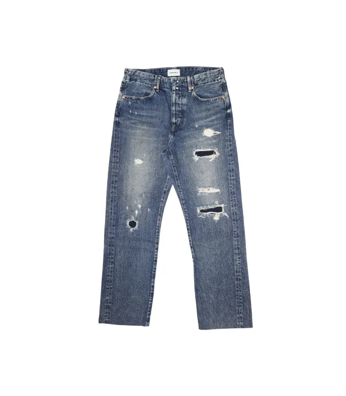 STRAIGHT JEAN TROUSERS - 60's BLUE made by TANAKA