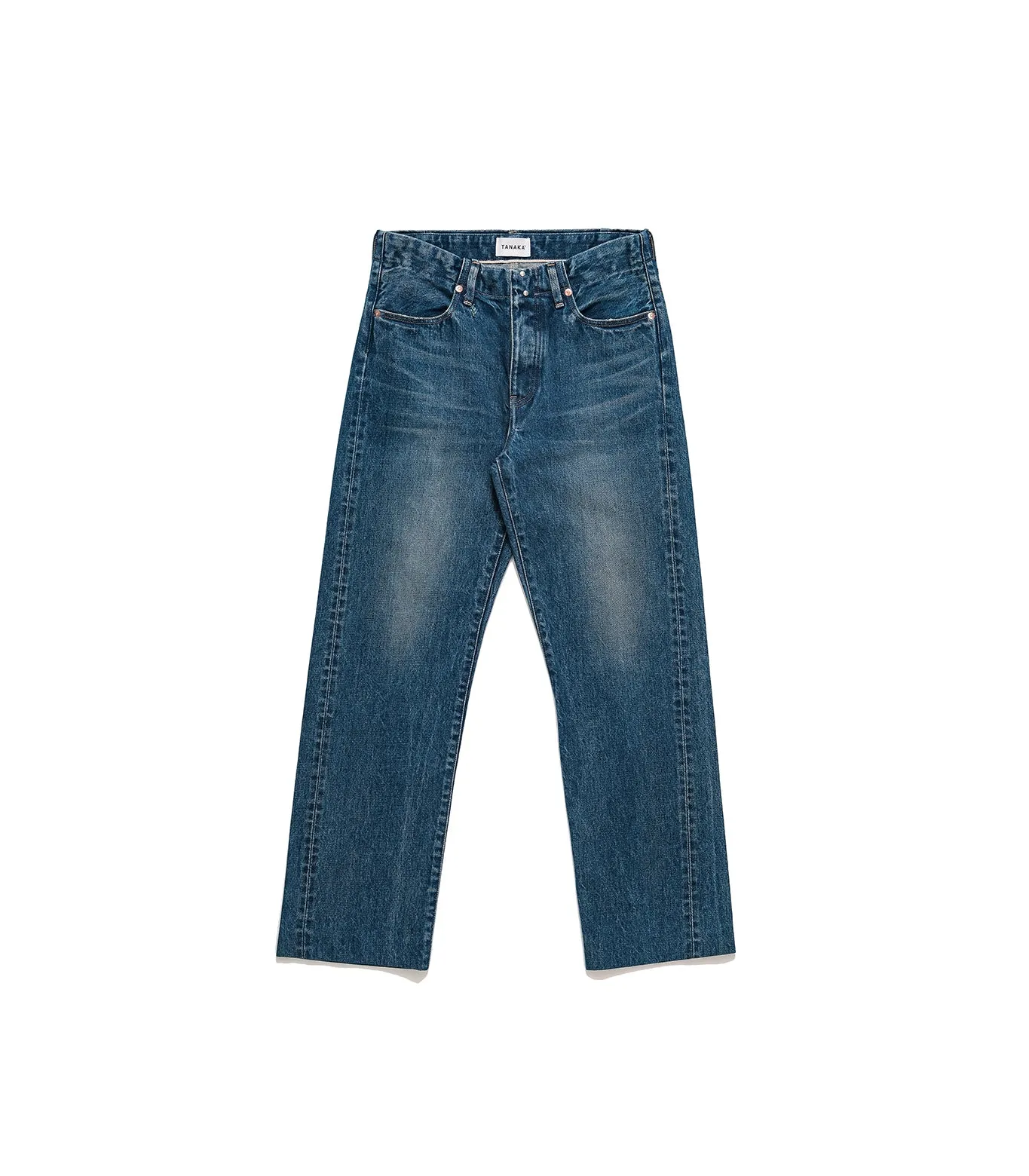 STRAIGHT JEAN TROUSERS - VINTAGE BLUE sold by TANAKA