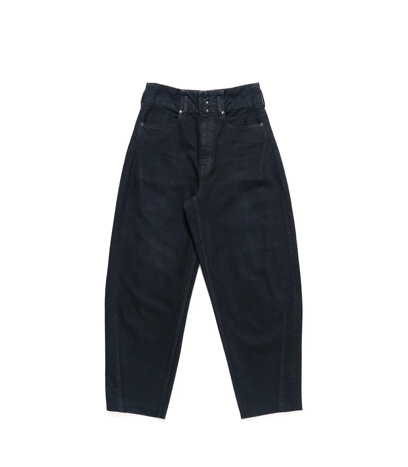 TAPERED JEAN TROUSERS - OVERDYE BLACK sold by TANAKA