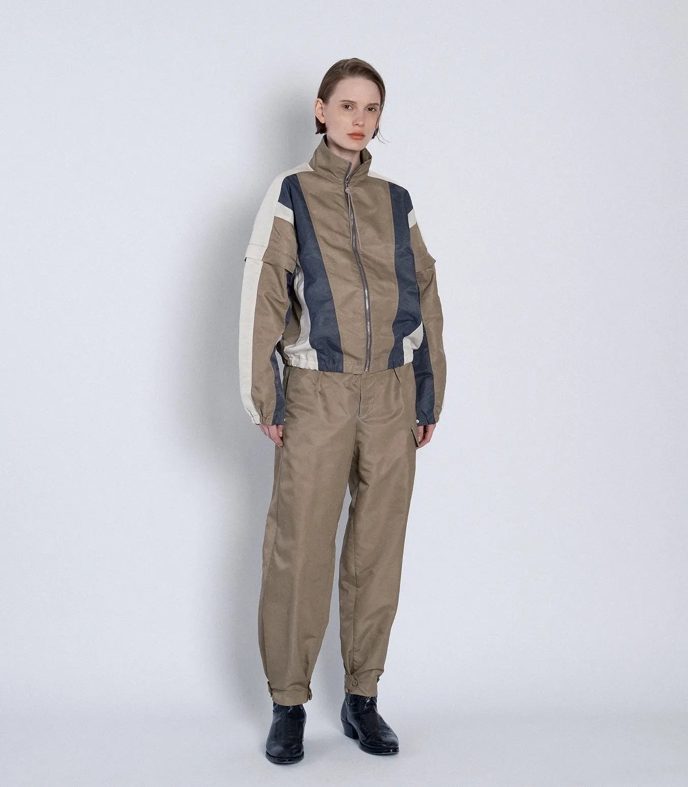 TRACK JACKET - KHAKI sold by TANAKA