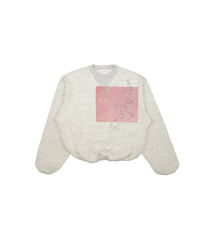 THE SWEATSHIRT - OATMEAL(FLOWER) sold by TANAKA