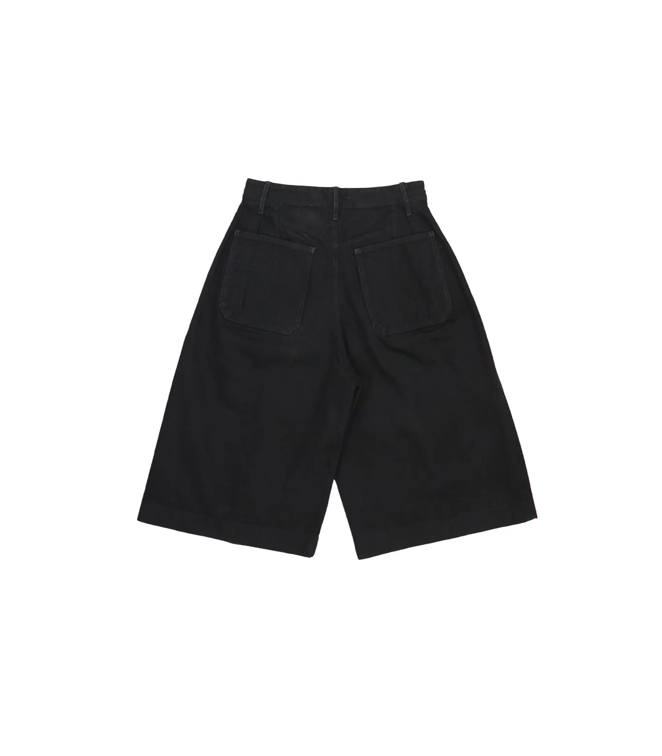 HAKAMA JEAN SHORTS - OVERDYE BLACK sold by TANAKA product image thumbnail 3