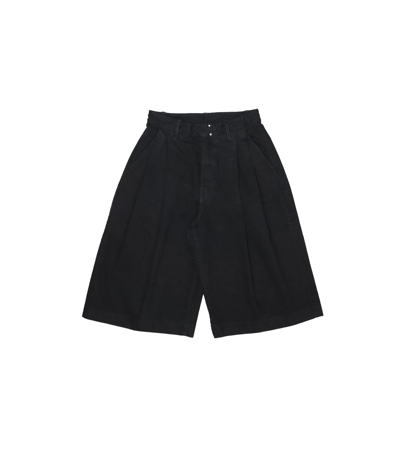 HAKAMA JEAN SHORTS - OVERDYE BLACK sold by TANAKA