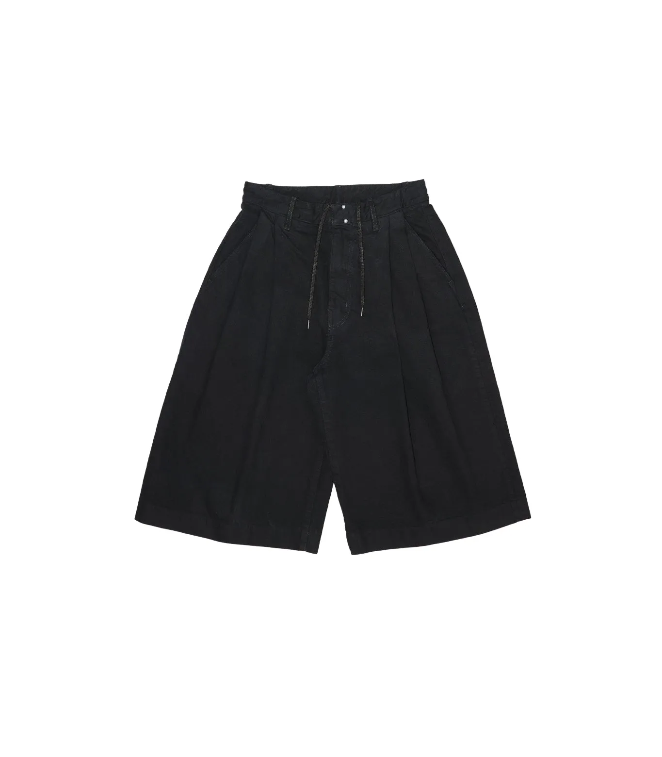 HAKAMA JEAN SHORTS - OVERDYE BLACK sold by TANAKA product image thumbnail 2