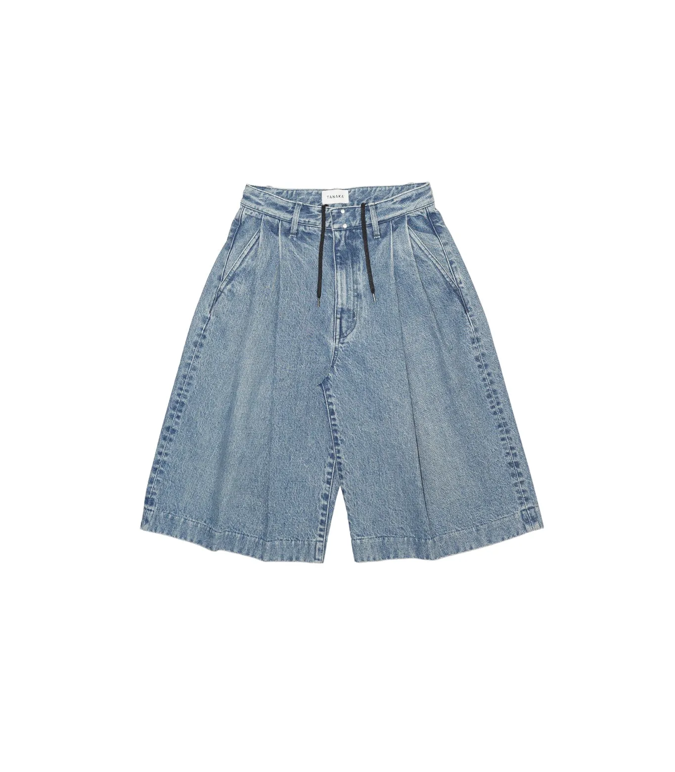 HAKAMA JEAN SHORTS - MID BLUE sold by TANAKA