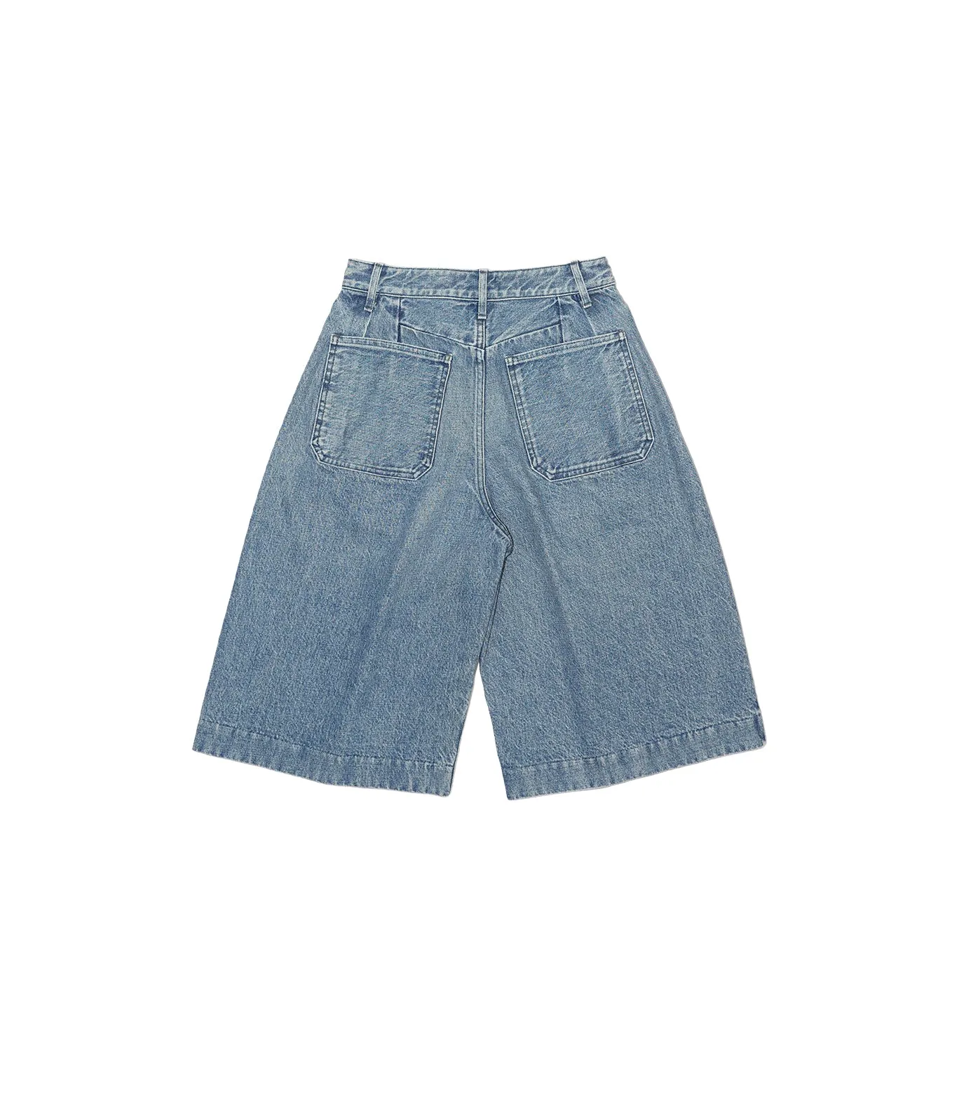 HAKAMA JEAN SHORTS - MID BLUE sold by TANAKA product image thumbnail 3