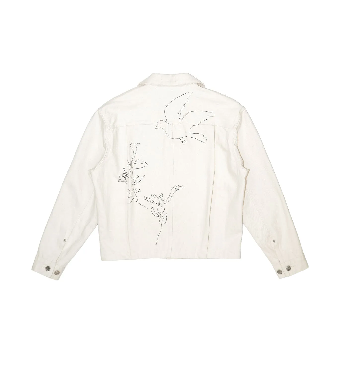 THE JEAN JACKET - WHITE(EMBROIDERY) sold by TANAKA product image thumbnail 2