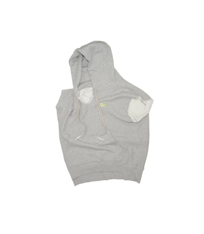 SLEEVELESS HOODIE - HEATHER GRAY made by TANAKA