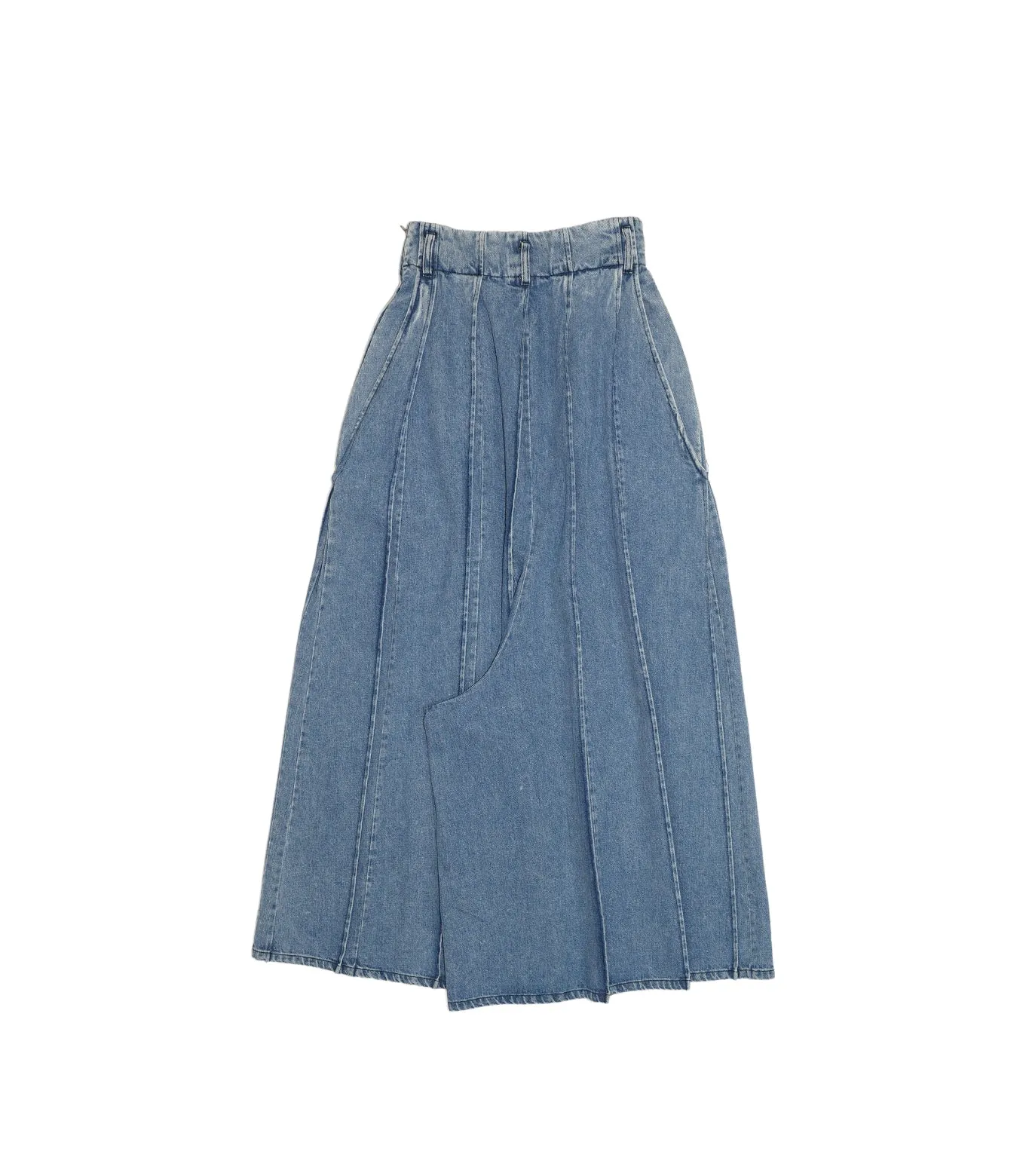PLEATED SKIRT PANTS - MID BLUE sold by TANAKA product image thumbnail 4