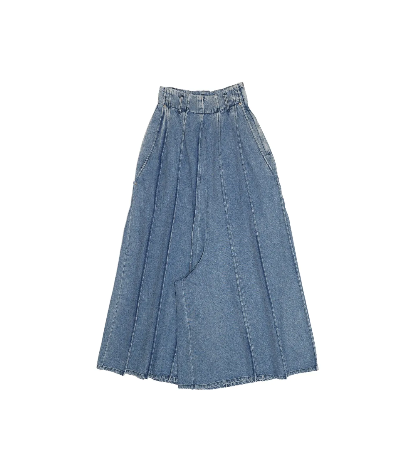 PLEATED SKIRT PANTS - MID BLUE sold by TANAKA product image thumbnail 3